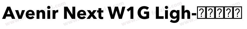 Avenir Next W1G Ligh字体转换